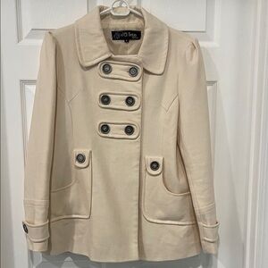 Ci Sono Women's Beige Peacoat